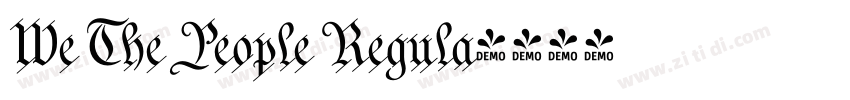 We The People Regula字体转换